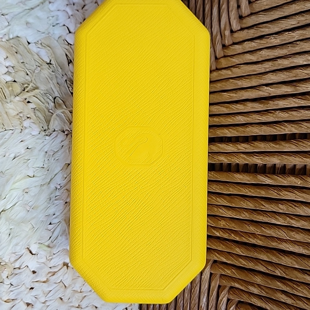 Swarovski yellow, hard, eyeglass/sunglass case